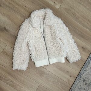 H&M Faux Fur Jacket Size 2